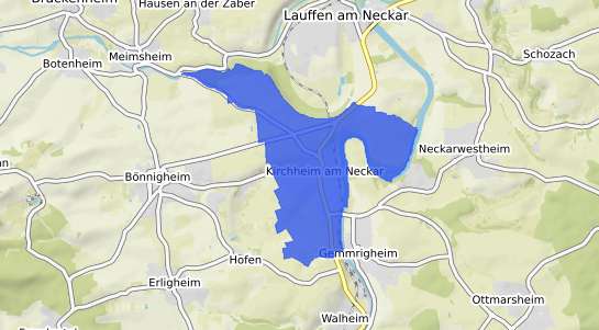 Bodenrichtwertkarte Kirchheim am Neckar